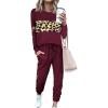 Leopard Wine Red