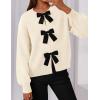 imagePRETTYGARDEN Cardigan Sweaters for Women 2025 Fall Bow Tie Front Long Sleeve Knit Sweater Tops Cute Going Out OutfitsBeige