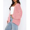imagePRETTYGARDEN Cardigan Sweaters for Women Trendy Fall Fashion 2025 Long Sleeve Chunky Knit Cardigans Winter Clothing OutfitsPink