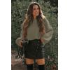imagePRETTYGARDEN Fall Sweaters for Women 2025 Fashion Long Sleeve Casual Ribbed Knit Winter Clothes Pullover Jumper TopsArmy Green