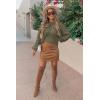 imagePRETTYGARDEN Fall Sweaters for Women 2025 Fashion Long Sleeve Casual Ribbed Knit Winter Clothes Pullover Jumper TopsArmy Green
