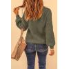 imagePRETTYGARDEN Fall Sweaters for Women 2025 Fashion Long Sleeve Casual Ribbed Knit Winter Clothes Pullover Jumper TopsArmy Green