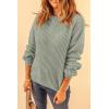 imagePRETTYGARDEN Fall Sweaters for Women 2025 Fashion Long Sleeve Casual Ribbed Knit Winter Clothes Pullover Jumper TopsBean Green