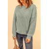 imagePRETTYGARDEN Fall Sweaters for Women 2025 Fashion Long Sleeve Casual Ribbed Knit Winter Clothes Pullover Jumper TopsBean Green