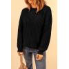 imagePRETTYGARDEN Fall Sweaters for Women 2025 Fashion Long Sleeve Casual Ribbed Knit Winter Clothes Pullover Jumper TopsBlack