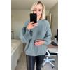 imagePRETTYGARDEN Fall Sweaters for Women 2025 Fashion Long Sleeve Casual Ribbed Knit Winter Clothes Pullover Jumper TopsBlue