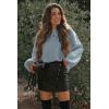 imagePRETTYGARDEN Fall Sweaters for Women 2025 Fashion Long Sleeve Casual Ribbed Knit Winter Clothes Pullover Jumper TopsBlue