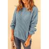 imagePRETTYGARDEN Fall Sweaters for Women 2025 Fashion Long Sleeve Casual Ribbed Knit Winter Clothes Pullover Jumper TopsBlue