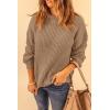 imagePRETTYGARDEN Fall Sweaters for Women 2025 Fashion Long Sleeve Casual Ribbed Knit Winter Clothes Pullover Jumper TopsCamel