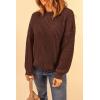 imagePRETTYGARDEN Fall Sweaters for Women 2025 Fashion Long Sleeve Casual Ribbed Knit Winter Clothes Pullover Jumper TopsCoffee