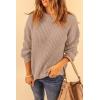 imagePRETTYGARDEN Fall Sweaters for Women 2025 Fashion Long Sleeve Casual Ribbed Knit Winter Clothes Pullover Jumper TopsKhaki