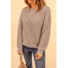 imagePRETTYGARDEN Fall Sweaters for Women 2025 Fashion Long Sleeve Casual Ribbed Knit Winter Clothes Pullover Jumper TopsKhaki