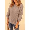 imagePRETTYGARDEN Fall Sweaters for Women 2025 Fashion Long Sleeve Casual Ribbed Knit Winter Clothes Pullover Jumper TopsKhaki