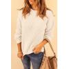 imagePRETTYGARDEN Fall Sweaters for Women 2025 Fashion Long Sleeve Casual Ribbed Knit Winter Clothes Pullover Jumper TopsLight Apricot