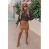 imagePRETTYGARDEN Fall Sweaters for Women 2025 Fashion Long Sleeve Casual Ribbed Knit Winter Clothes Pullover Jumper TopsLight Brown