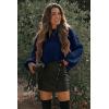 imagePRETTYGARDEN Fall Sweaters for Women 2025 Fashion Long Sleeve Casual Ribbed Knit Winter Clothes Pullover Jumper TopsNavy