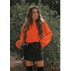 imagePRETTYGARDEN Fall Sweaters for Women 2025 Fashion Long Sleeve Casual Ribbed Knit Winter Clothes Pullover Jumper TopsOrange