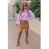 imagePRETTYGARDEN Fall Sweaters for Women 2025 Fashion Long Sleeve Casual Ribbed Knit Winter Clothes Pullover Jumper TopsPurple