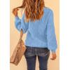 imagePRETTYGARDEN Fall Sweaters for Women 2025 Fashion Long Sleeve Casual Ribbed Knit Winter Clothes Pullover Jumper TopsSky Blue