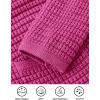 imagePRETTYGARDEN Women Knit Cardigan Sweaters Fall Fashion Long Sleeve Open Front Button Down Trendy Casual Jacket Winter ClothesRose Red
