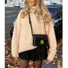 imagePRETTYGARDEN Womens 2025 Fall Oversized Sweaters Turtleneck Casual Long Sleeve Chunky Knit Pullover Tops Winter ClothesBeige
