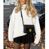 imagePRETTYGARDEN Womens 2025 Fall Oversized Sweaters Turtleneck Casual Long Sleeve Chunky Knit Pullover Tops Winter ClothesWhite