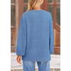 imagePRETTYGARDEN Womens 2025 Fall Sweaters Casual Crew Neck Long Sleeve Pullover Tops Ribbed Knit Loose Fit Winter ClothesBlue