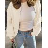 imagePRETTYGARDEN Womens 2025 Winter Cardigan Sweaters Trendy Chunky Knit Long Sleeve Button Up Casual Warm Fall Jackets CoatsBeige