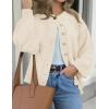 imagePRETTYGARDEN Womens 2025 Winter Cardigan Sweaters Trendy Chunky Knit Long Sleeve Button Up Casual Warm Fall Jackets CoatsBeige