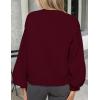 imagePRETTYGARDEN Womens 2025 Winter Cardigan Sweaters Trendy Chunky Knit Long Sleeve Button Up Casual Warm Fall Jackets CoatsBurgundy