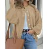 imagePRETTYGARDEN Womens 2025 Winter Cardigan Sweaters Trendy Chunky Knit Long Sleeve Button Up Casual Warm Fall Jackets CoatsKhaki