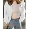 imagePRETTYGARDEN Womens 2025 Winter Cardigan Sweaters Trendy Chunky Knit Long Sleeve Button Up Casual Warm Fall Jackets CoatsWhite