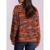 imagePRETTYGARDEN Womens Cardigan Sweaters 2025 Fall Striped Long Sleeve V Neck Button Down Knit Fuzzy Outerwear Trendy ClothesBurnt Orange
