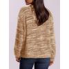 imagePRETTYGARDEN Womens Cardigan Sweaters 2025 Fall Striped Long Sleeve V Neck Button Down Knit Fuzzy Outerwear Trendy ClothesKhaki