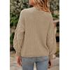imagePRETTYGARDEN Womens Fall 2025 Pullover Sweater Casual Long Sleeve Loose Chunky Knit Tops Blouse Winter Fashion ClothingApricot