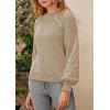 imagePRETTYGARDEN Womens Fall 2025 Pullover Sweater Casual Long Sleeve Loose Chunky Knit Tops Blouse Winter Fashion ClothingApricot