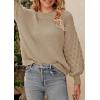imagePRETTYGARDEN Womens Fall 2025 Pullover Sweater Casual Long Sleeve Loose Chunky Knit Tops Blouse Winter Fashion ClothingApricot