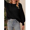 imagePRETTYGARDEN Womens Fall 2025 Pullover Sweater Casual Long Sleeve Loose Chunky Knit Tops Blouse Winter Fashion ClothingBlack