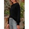 imagePRETTYGARDEN Womens Fall 2025 Pullover Sweater Casual Long Sleeve Loose Chunky Knit Tops Blouse Winter Fashion ClothingBlack