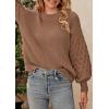 imagePRETTYGARDEN Womens Fall 2025 Pullover Sweater Casual Long Sleeve Loose Chunky Knit Tops Blouse Winter Fashion ClothingCamel