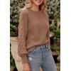 imagePRETTYGARDEN Womens Fall 2025 Pullover Sweater Casual Long Sleeve Loose Chunky Knit Tops Blouse Winter Fashion ClothingCamel
