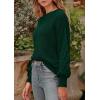 imagePRETTYGARDEN Womens Fall 2025 Pullover Sweater Casual Long Sleeve Loose Chunky Knit Tops Blouse Winter Fashion ClothingDark Green