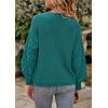 imagePRETTYGARDEN Womens Fall 2025 Pullover Sweater Casual Long Sleeve Loose Chunky Knit Tops Blouse Winter Fashion ClothingGreen