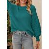 imagePRETTYGARDEN Womens Fall 2025 Pullover Sweater Casual Long Sleeve Loose Chunky Knit Tops Blouse Winter Fashion ClothingGreen