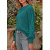 imagePRETTYGARDEN Womens Fall 2025 Pullover Sweater Casual Long Sleeve Loose Chunky Knit Tops Blouse Winter Fashion ClothingGreen