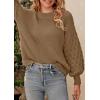 imagePRETTYGARDEN Womens Fall 2025 Pullover Sweater Casual Long Sleeve Loose Chunky Knit Tops Blouse Winter Fashion ClothingKhaki