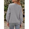 imagePRETTYGARDEN Womens Fall 2025 Pullover Sweater Casual Long Sleeve Loose Chunky Knit Tops Blouse Winter Fashion ClothingLight Grey