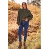 imagePRETTYGARDEN Womens Fall Oversized Pullover Sweaters Casual Crewneck Long Sleeve Chunky Cable Knit Tops Winter ClothingArmy Green