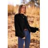 imagePRETTYGARDEN Womens Fall Oversized Pullover Sweaters Casual Crewneck Long Sleeve Chunky Cable Knit Tops Winter ClothingBlack