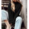 imagePRETTYGARDEN Womens Fall Oversized Pullover Sweaters Casual Crewneck Long Sleeve Chunky Cable Knit Tops Winter ClothingBlack